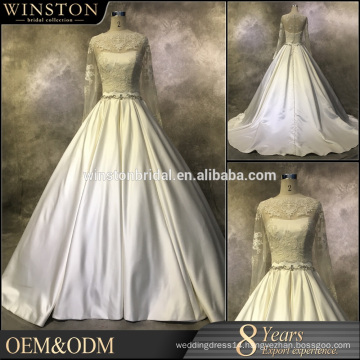 Professional China factory short wedding dresses with long train